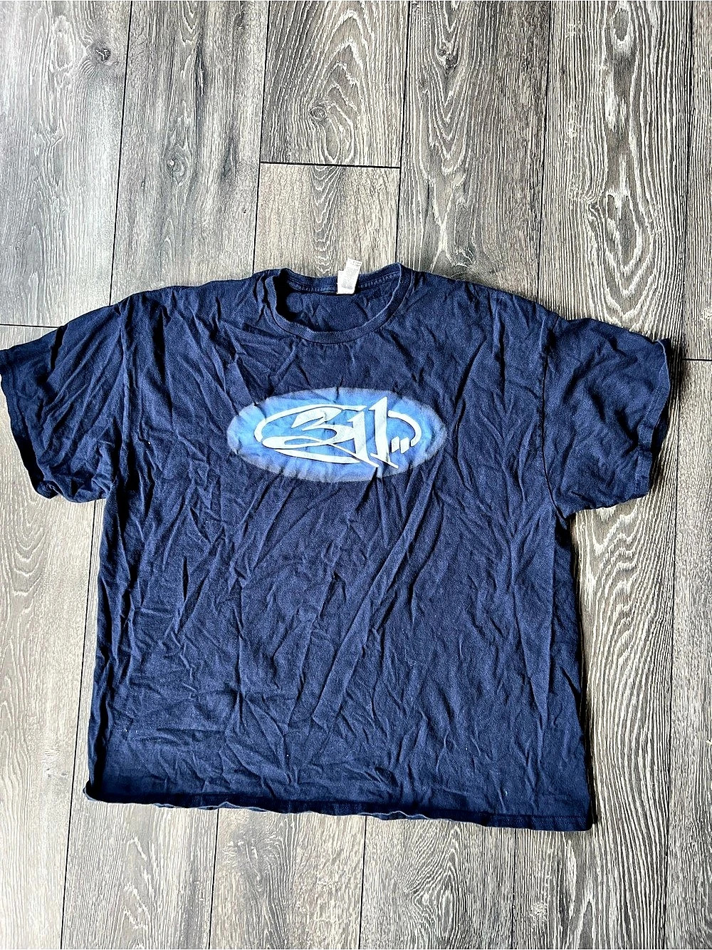 Gildan Three Eleven Graphic Tee Blue XXL